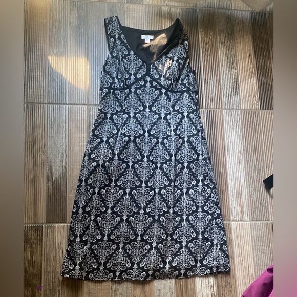 Ann Taylor Loft Damask Print Dress - Picture 2 of 4